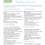 Simple Wedding Checklist 27 Free Word PDF Documents Download Free