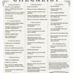 Simple Wedding Planning Checklist Dakaco Basic Wedding Checklist