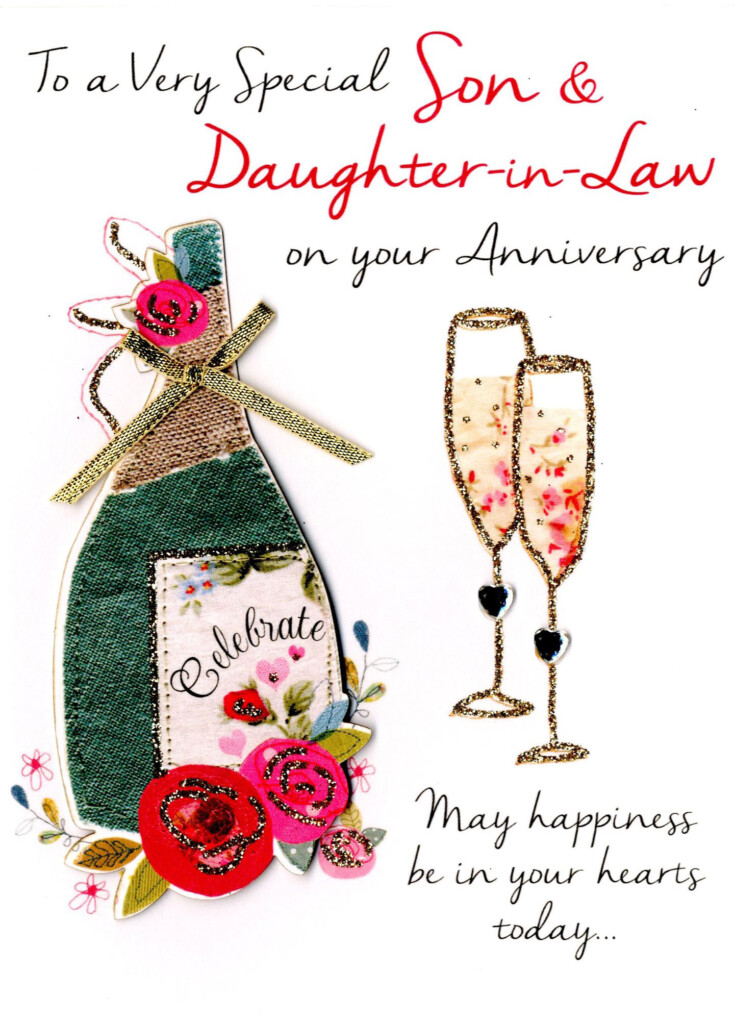 Son Daughter In Law Anniversary Greeting Card Cards