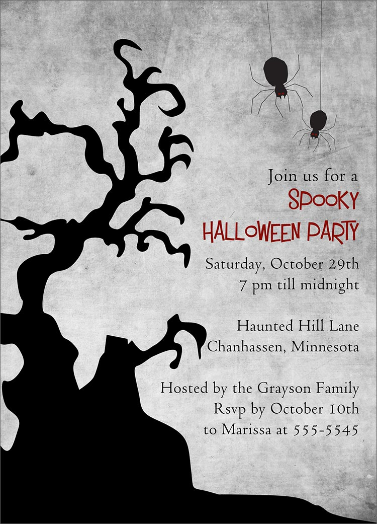 Spooky Halloween Party Invitations