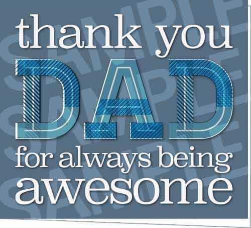 Thank You Dad Printable Father s Day Card Free Printables Online