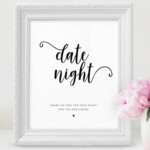 This Date Night Jar Sign Can Be Displayed At Your Wedding Features