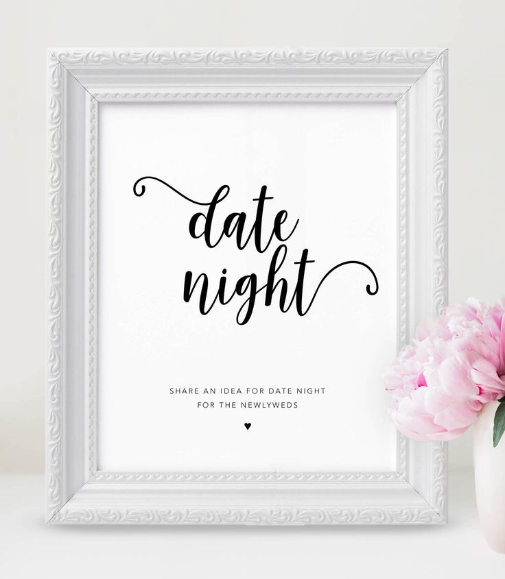 This Date Night Jar Sign Can Be Displayed At Your Wedding Features