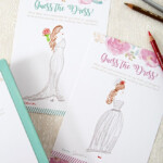 This FREE Printable Guess The Dress Bridal Shower Game Is Adorbs