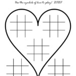 Tic Tac Toe Wedding Activity Page