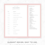 Trendy Wedding Reception Timeline Template Free Printable 57 Ideas