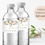 Water Bottle Label Printable Wedding Water Bottle Labels Printable