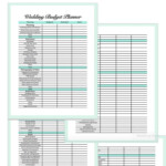 Wedding Budget Planner Printable Instant Download Etsy Wedding