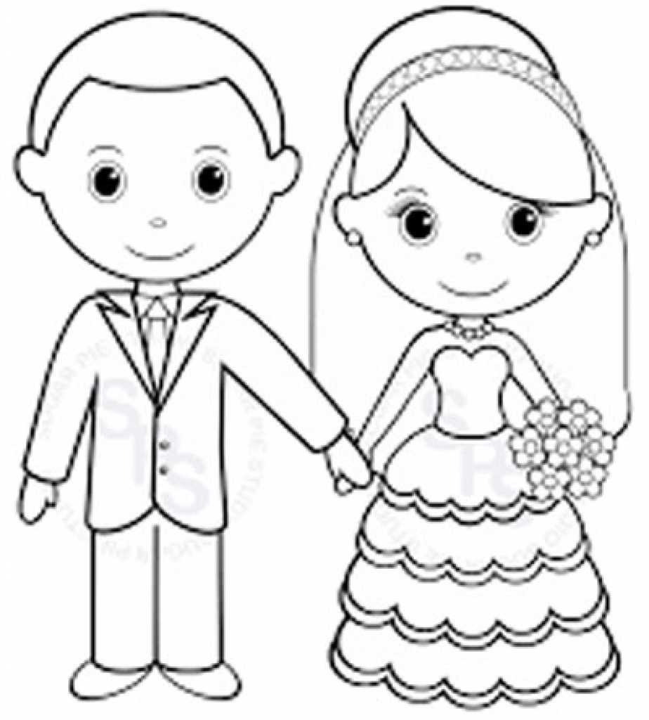 Wedding Couple Coloring Pages At GetColorings Free Printable