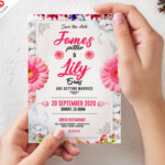 Wedding Invitation Card Template PSD By PSD Freebies On Dribbble