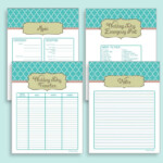 Wedding Planner 19 Printable Pages Instant Downloadable Etsy