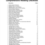 Wedding Planner Checklist 14 Free Word PDF PSD Documents Download