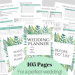 Wedding Planner DIY Wedding Planner Pages Printable Wedding Etsy