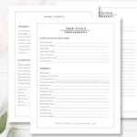 Wedding Planner Questionnaire For Photoshop Wedding Planner Etsy In