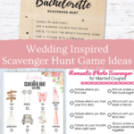 Wedding Scavenger Hunt Ideas FREE Printable Fun Party Pop