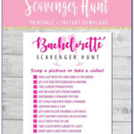 Wedding Scavenger Hunt Template Simple Template Design