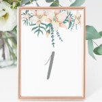 Wedding Table Number Table Numbers Destination Wedding Table Number