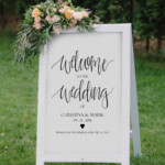 Wedding Welcome Sign Outdoor Wedding Ideas And Inspiration