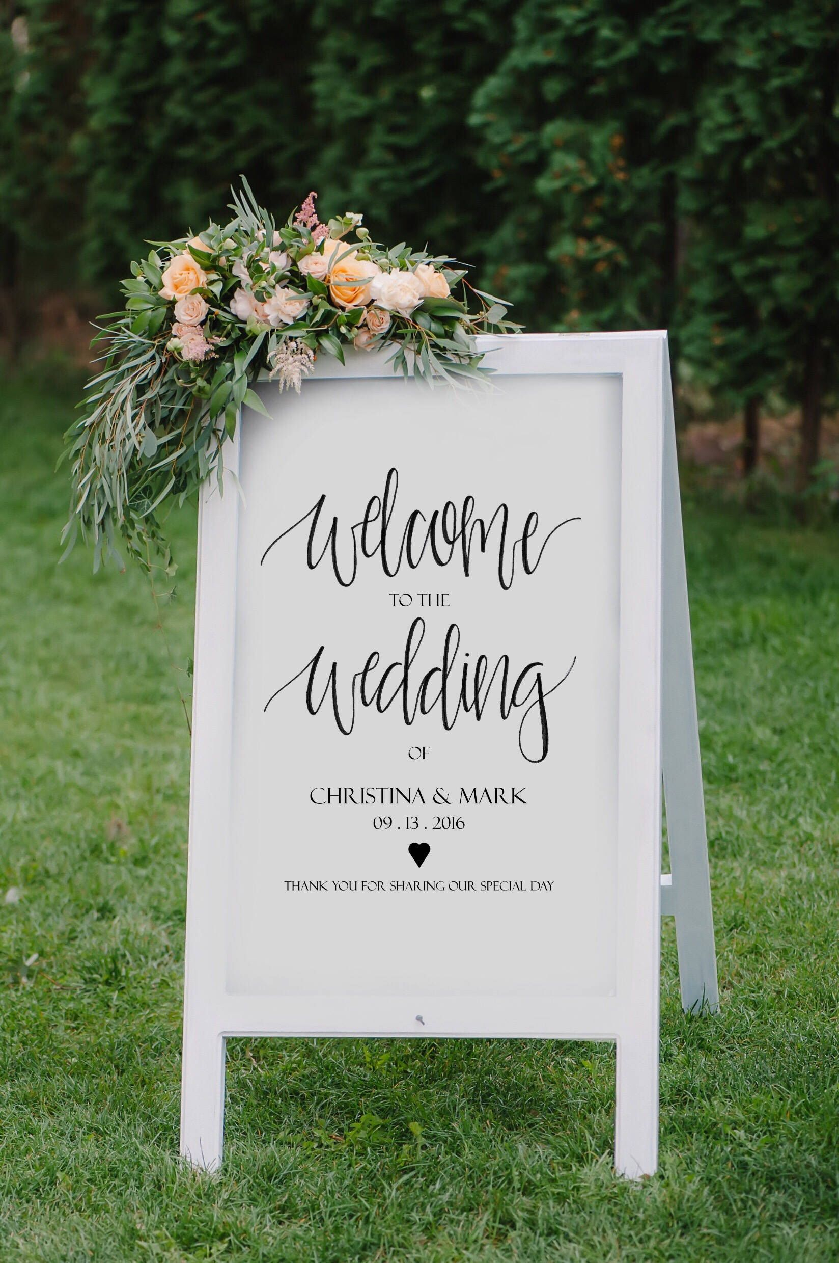 Wedding Welcome Sign Outdoor Wedding Ideas And Inspiration 