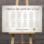 World Travel Wedding Seating Chart Hands In The Attic